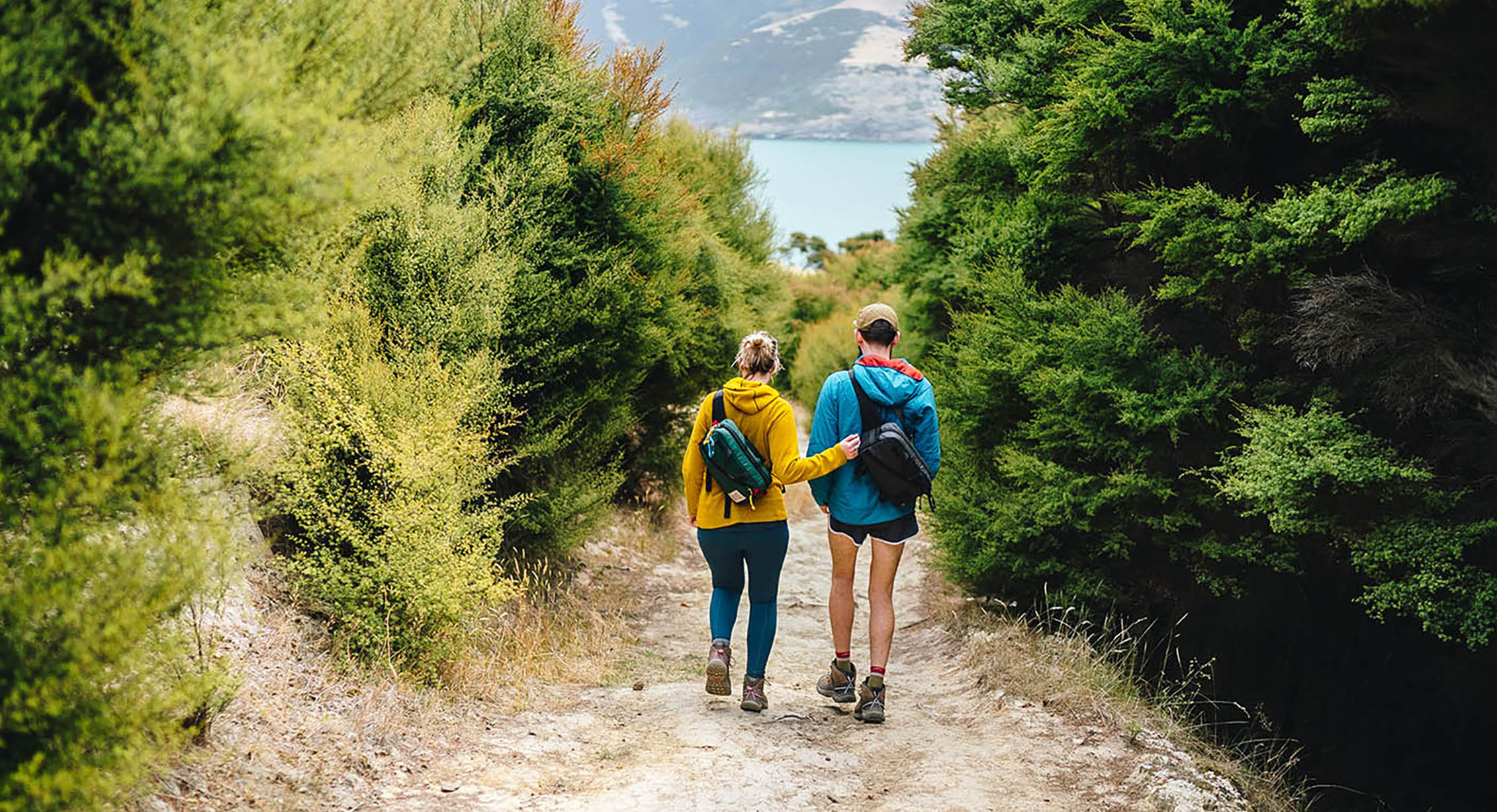 couple hiking together