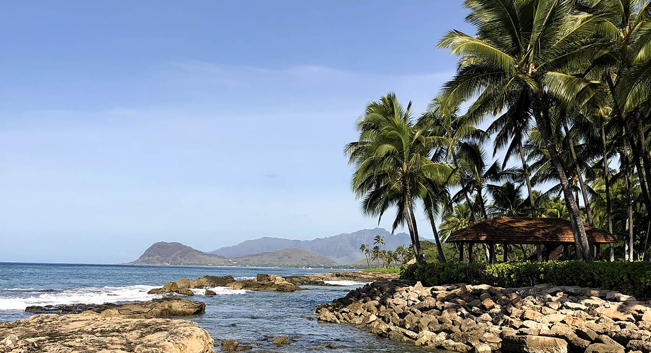 The Oahu landscape and water sandals to traverse it