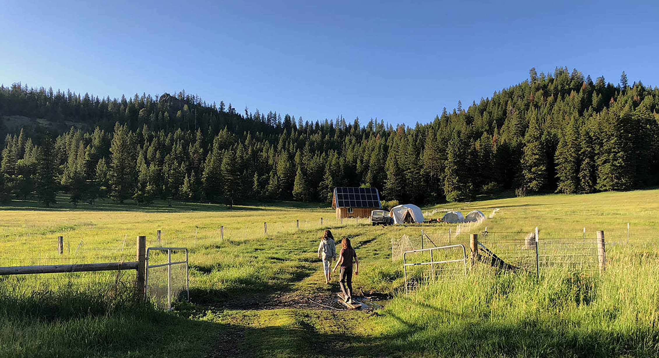 Farm life in Ashland, Oregon.